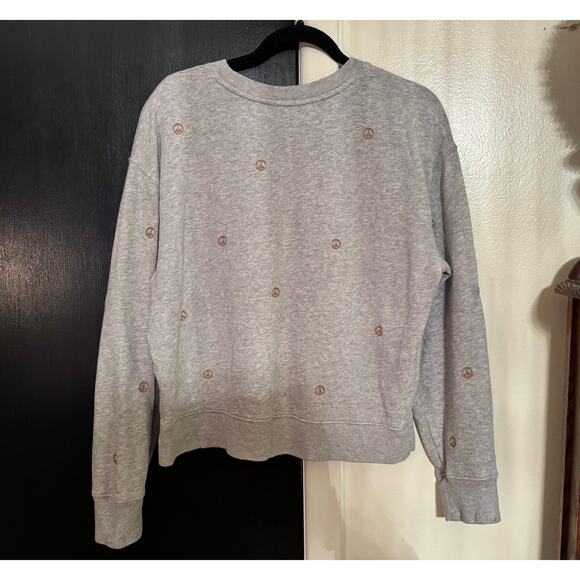 Rails Heather Gray Peace Sign Ramona Sweatshirt Women’s size Medium - Picture 2 of 8